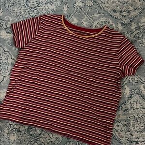 White Stag Red Striped Top